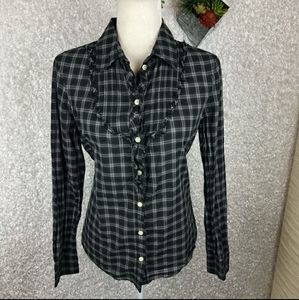 Banana Republic button up blouse size M